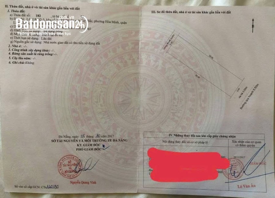 Bán đất Đường Hòa Phú, Phường Hòa Minh, Quận Liên Chiểu