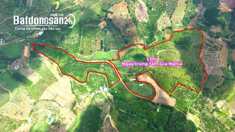 12ha đất kv Quốc lộ 28, Xã Đắk Nia, TP Gia Nghĩa