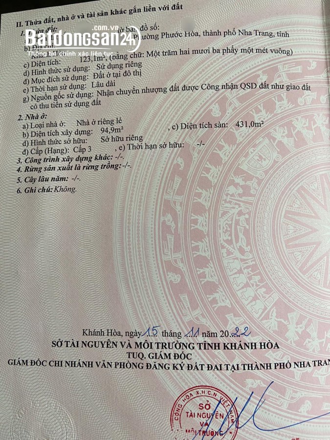 Bán nhà 5 tầng mới đẹp có thang máy Đường Trần Nguyên Hãn, Phước Hòa, TP Nha Trang