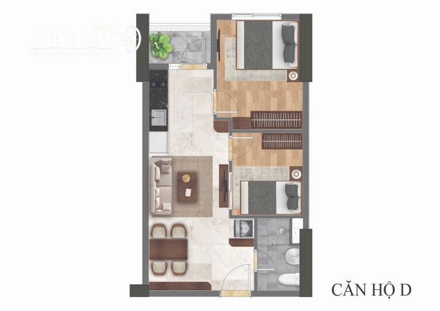 Bán căn hộ bcons solary, Đường 4, TP Dĩ An, CĂN GÓC 2PN VIEW ĐẸP