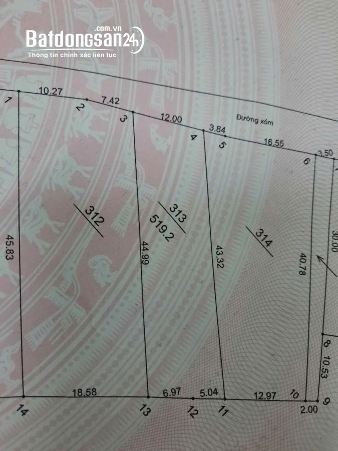Bán đất mặt tiền Đường DH09, Xã Hòa Thạch, Huyện Quốc Oai