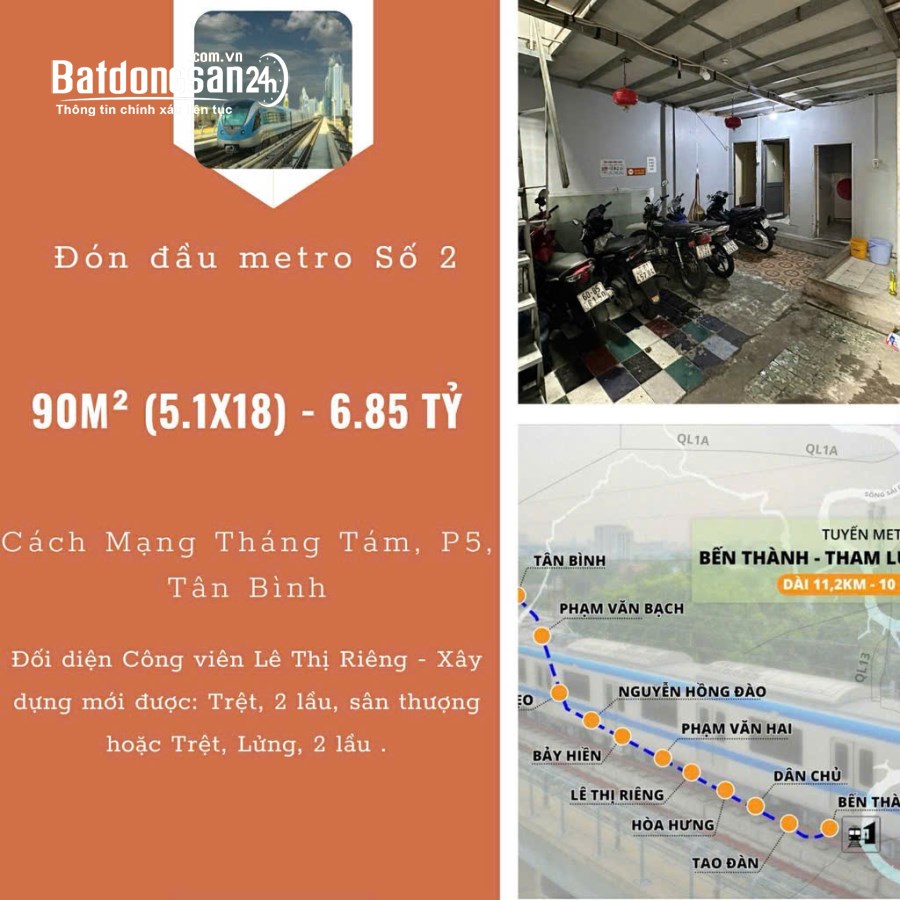 Bán nhà Đường Cách Mạng Tháng Tám, Phường 5, Quận Tân Bình