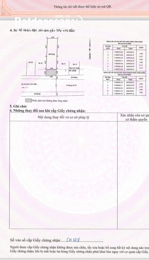 Đất Trống 16 đường 37 Phường Bình Thuận Quận 7. Dt 4.9x20m giá 13,9 Tỷ TL