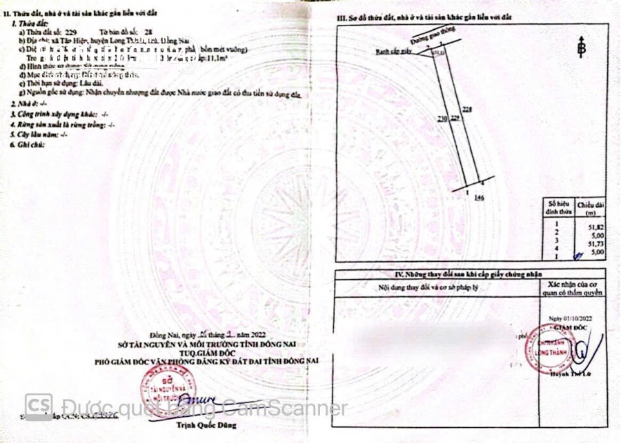 Bán đất Đường Tân Hiệp, Xã Tân Hiệp, Huyện Long Thành
