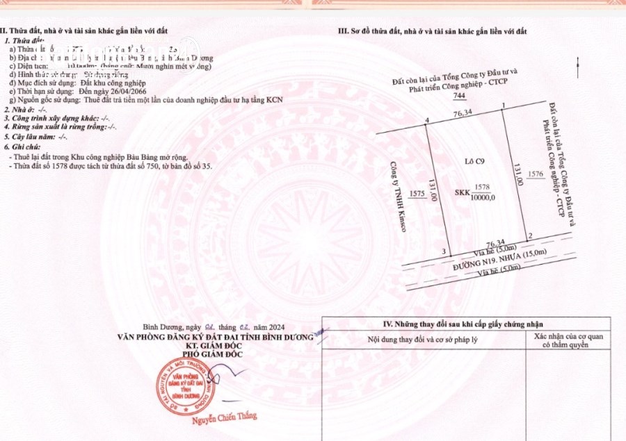 Bán kho-xưởng Đường D1, Thị trấn Lai Uyên , Huyện Bàu Bàng