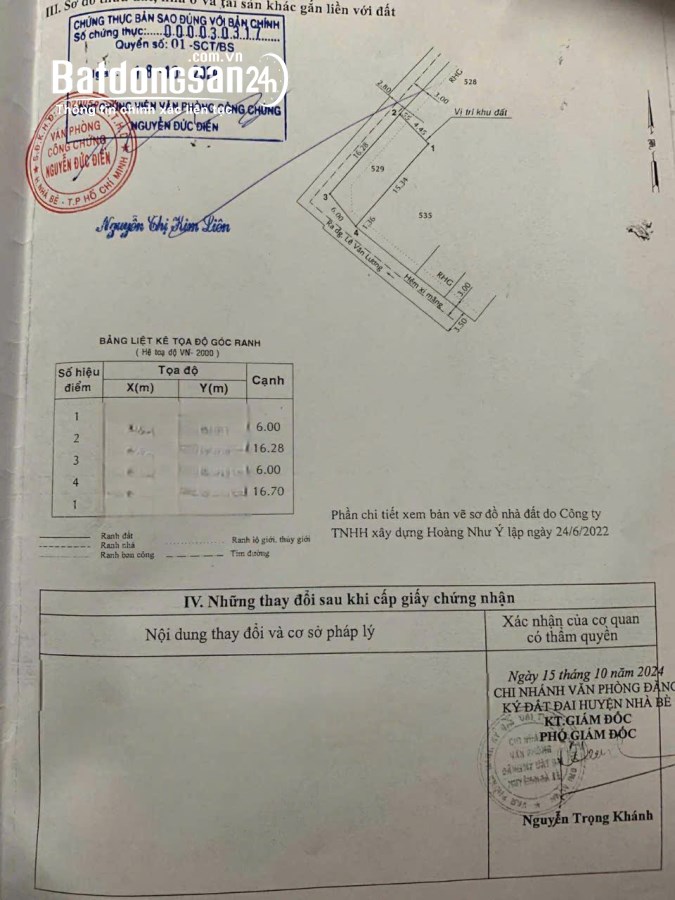 Full thổ cư, 6x16m, SHR, góc 2 mặt tiền hẻm Lê Văn Lương Phước Kiển Nhà Bè
