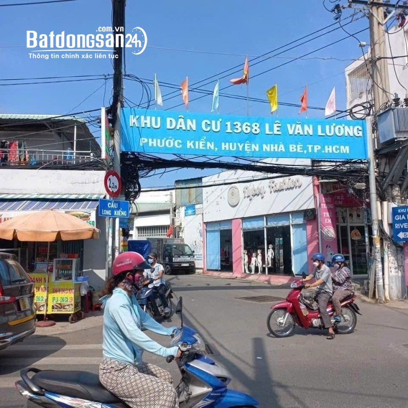 Full thổ cư, 6x16m, SHR, góc 2 mặt tiền hẻm Lê Văn Lương Phước Kiển Nhà Bè