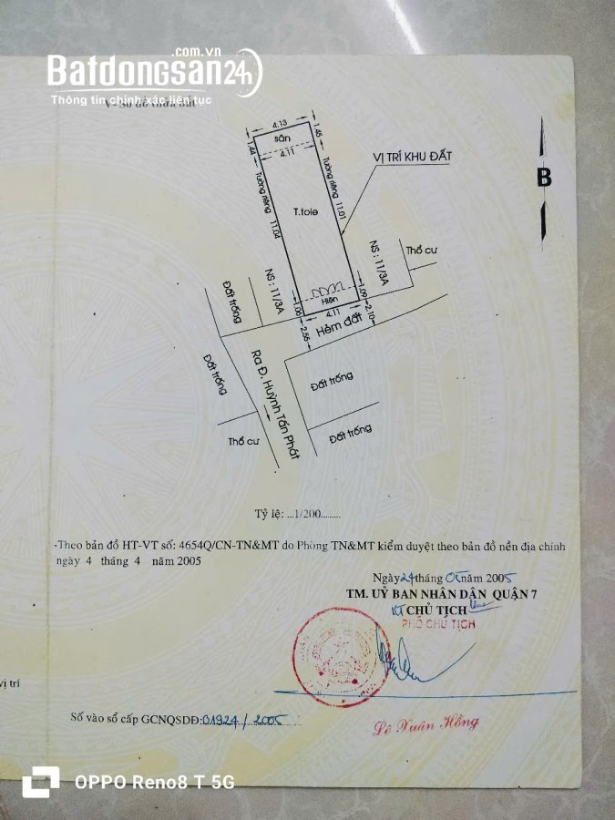 Bán nhà Đường Huỳnh Tấn Phát, Phường Phú Thuận, Quận 7
