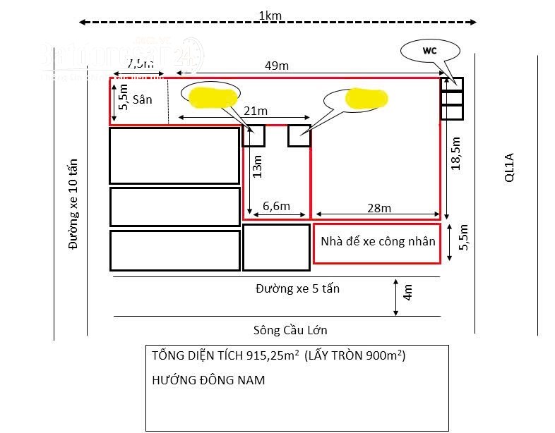 Cho thuê kho-xưởng Đường Quốc lộ 1A, Phường An Phú Đông, Quận 12