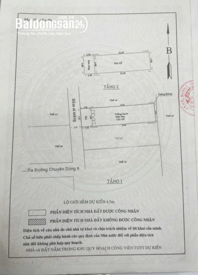 Bán nhà Chuyên Dùng 9 (Quận 7 cũ), Phường Tân Mỹ, Hồ Chí Minh