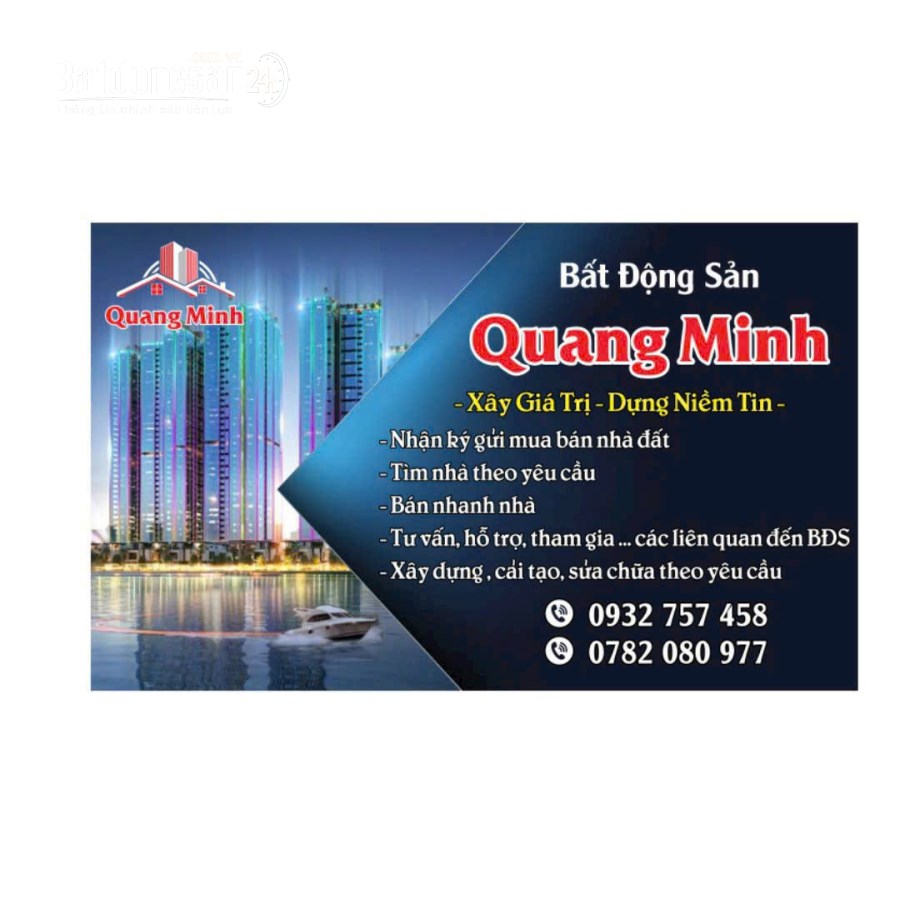 Bán nhà Phường Hòa Bình (Quận 11 cũ) TP Hồ Chí Minh