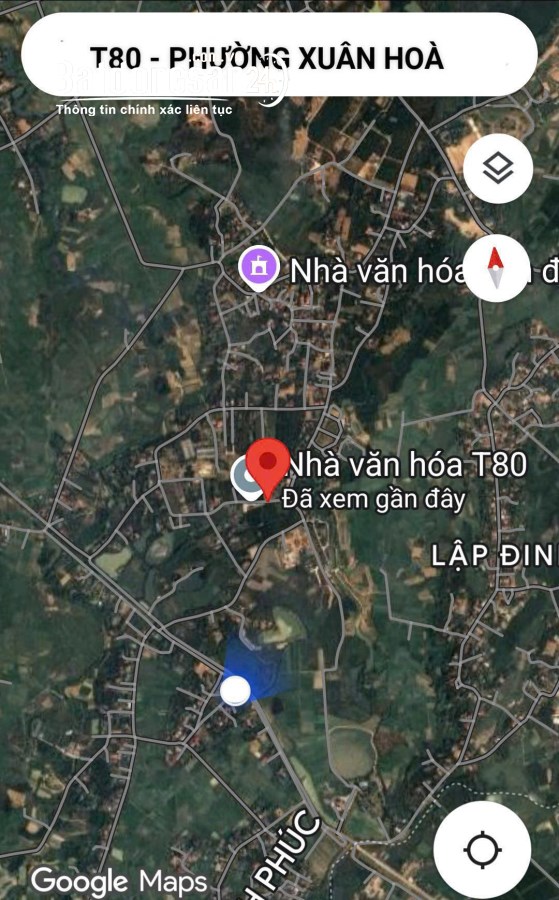 108M2 ĐẤT FULL THỔ CƯ PHƯỜNG XUÂN HOÀ ( Phúc Yên cũ) Phú Thọ, LH: 0987785686