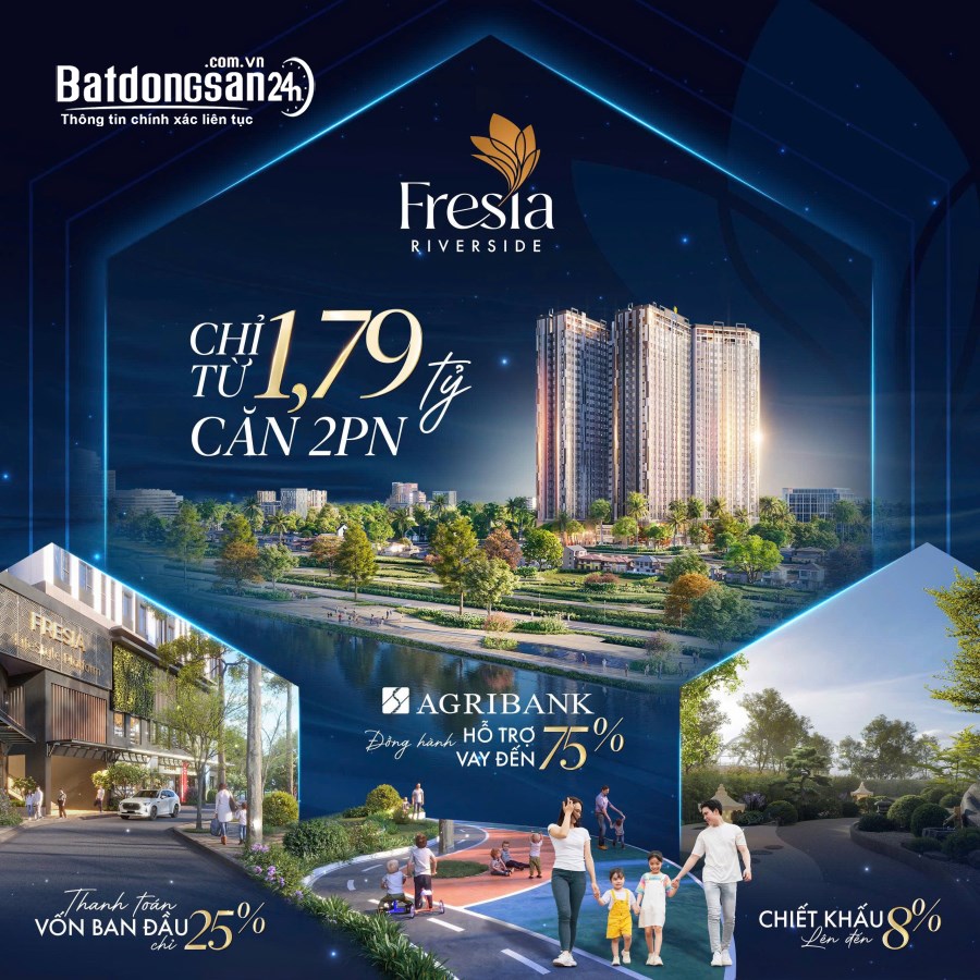 Bán căn hộ Chung cư Fresia Riverside, Phường Biên Hòa (TP Biên Hòa cũ), Đồng Nai