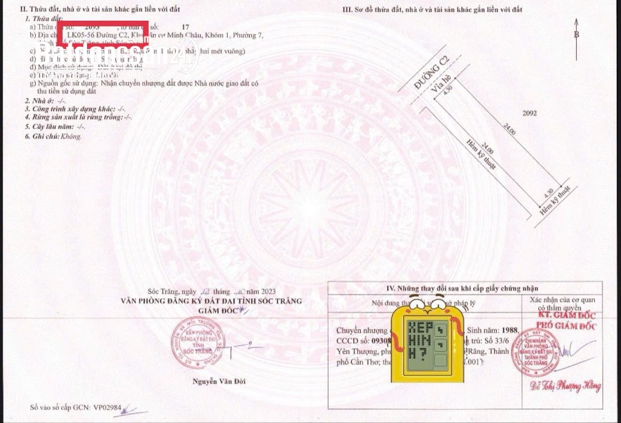 Bán đất KDC Vạn Phát Velora, Đường Quốc lộ 1A, Phường Sóc Trăng GIÁ 1 TỶ 100