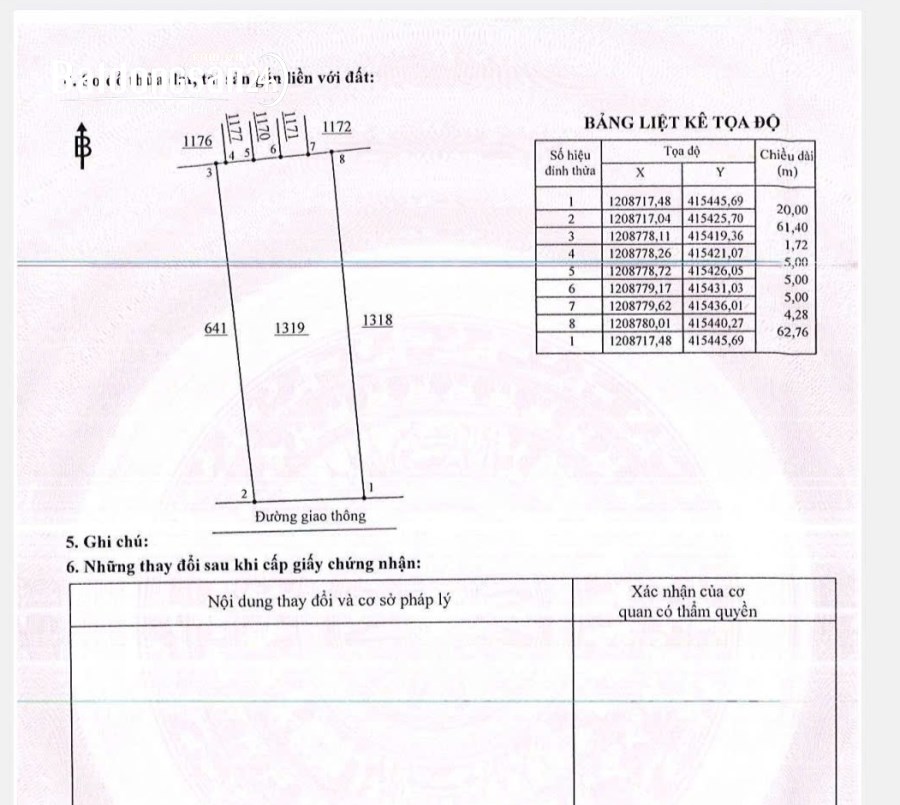 1,270m2 Thổ cư 100%, Vị trí trung tâm, dân cư đông kín, quá đẹp