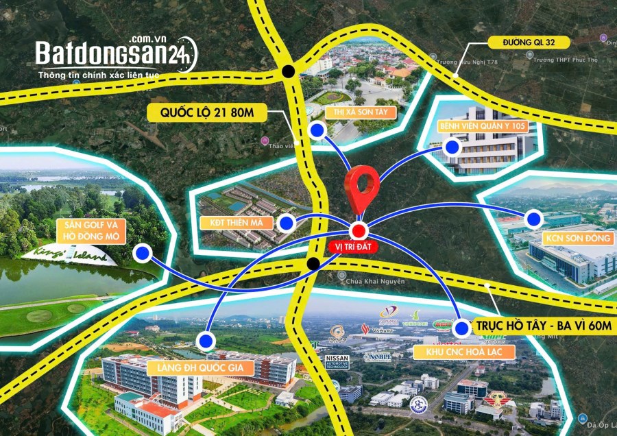 Bán đất Đường Quốc Lộ 21, Xã Đoài Phương (TX Sơn Tây cũ), Hà Nội