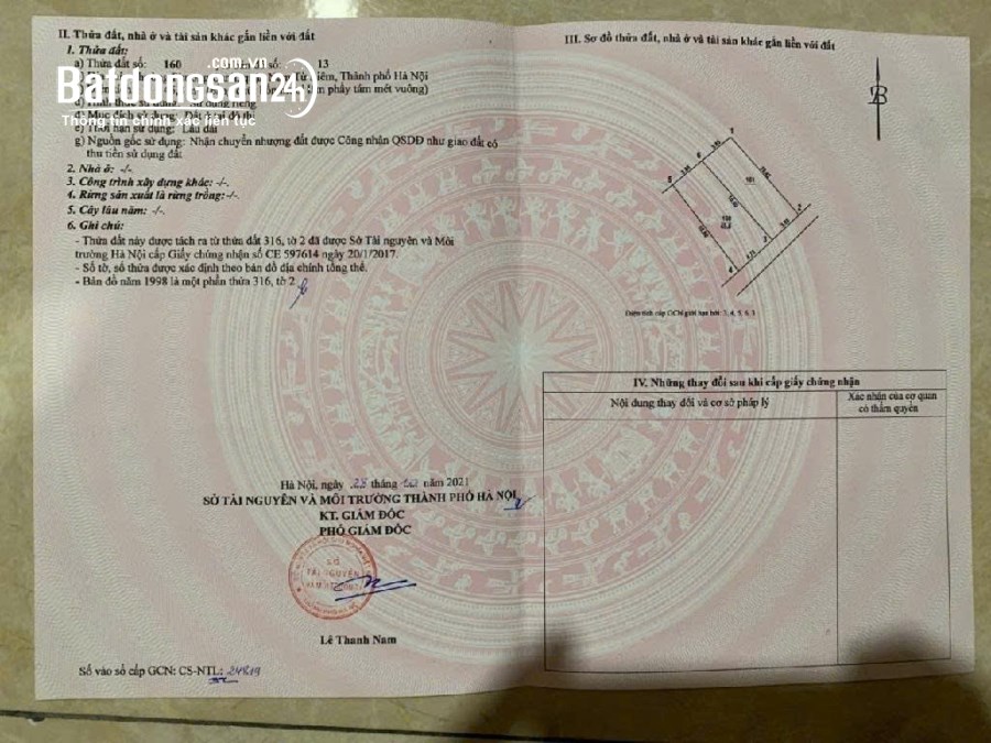 46m2 TẶNG NHÀ CẤP 4, Tu Hoàng Phương Canh, Xuân Phương, Nam Từ Liêm, 5.x tỷ