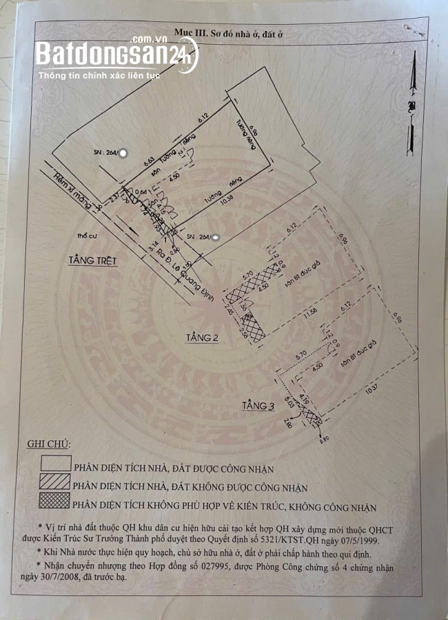Bán nhà Đường Lê Quang Định, Phường Gia Định (Q Bình Thạnh cũ), Hồ Chí Minh