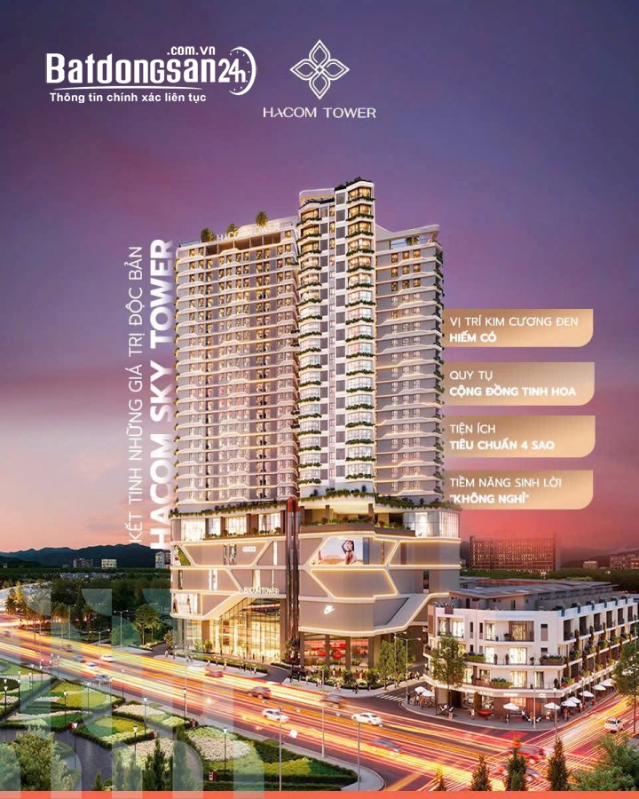 BÁN CĂN HỘ CAO CẤP HACOM TOWER Đường 16/4, PHAN RANG NAM KHÁNH HÒA 