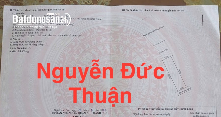 125 m2/9,2 tỷ đường Lê Văn Hiến,sát Quận Ngũ Hành Sơn,Bv 600 giường.