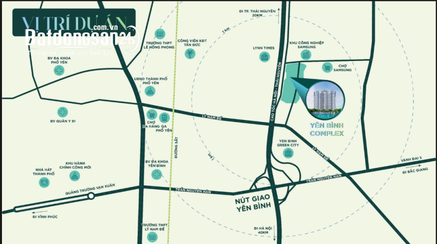 Bán căn hộ Yên Bình Complex, Đường Quốc Lộ 3, Phường Phổ Yên (TX Phổ Yên cũ)
