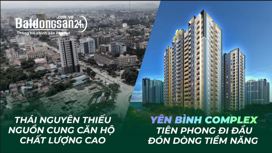 Bán căn hộ Yên Bình Complex, Đường Quốc Lộ 3, Phường Phổ Yên (TX Phổ Yên cũ)
