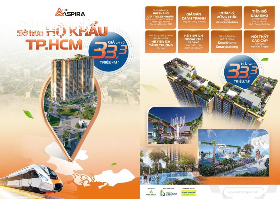 Bán căn hộ The Aspira, Đường Nguyễn Thị Minh Khai, Phường Tân Đông Hiệp (TP Dĩ An cũ)