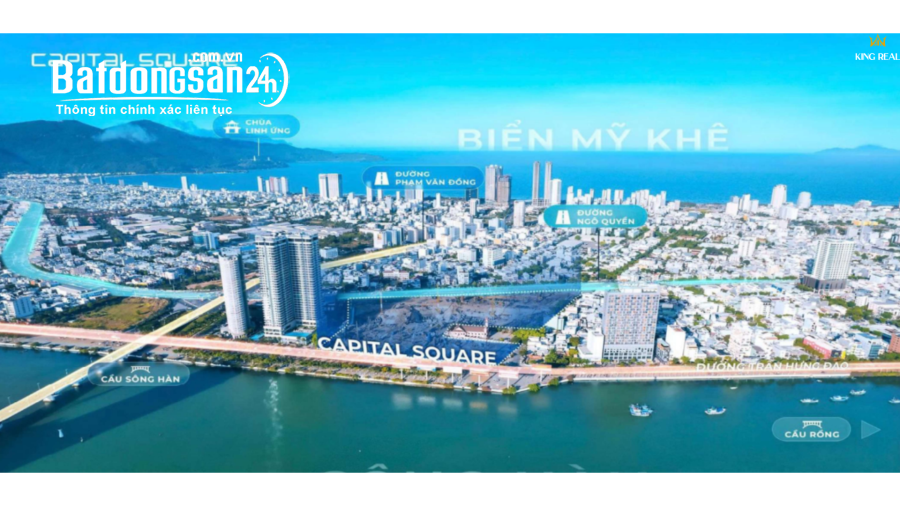 Capital Square: Mở bán căn hộ 2PN, View sông Hàn, Giá gốc CĐT từ 4,6 tỷ + CK đến 17%