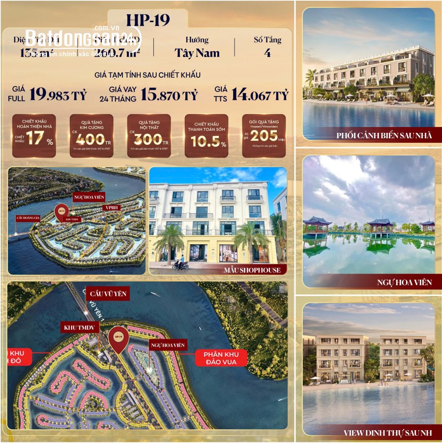 Bán Liền kề-Shophouse Vinhomes Vũ Yên (Vinhomes Royal Island), Phường Thủy Nguyên
