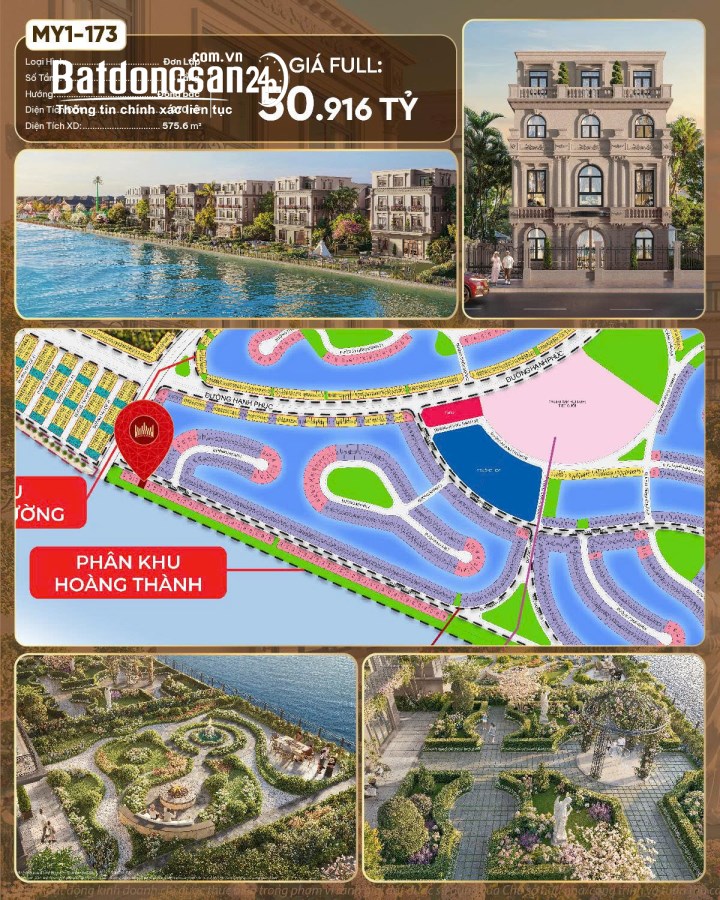 Biệt thự đơn lập MIYABI – Căn MY1-173 Vinhomes Vũ Yên (Vinhomes Royal Island) Thủy Nguyên