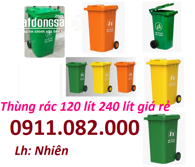 Thùng rác 120 lít, 240 lít Xã An Châu (Huyện Châu Thành cũ)  An Giang
