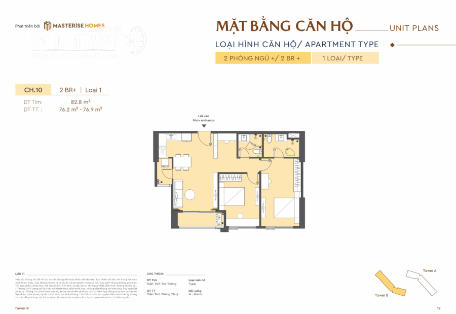 Độc quyền Masteri Rivera 2PN+, View trực diện sông, nhận ngay chỉ 1,3 tỷ + CK đến 17%