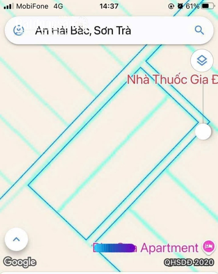 Bán cặp đất đẹp sát đường Phó Đức Chính, Phường An Hải (Q Sơn Trà cũ), TP. Đà Nẵng 