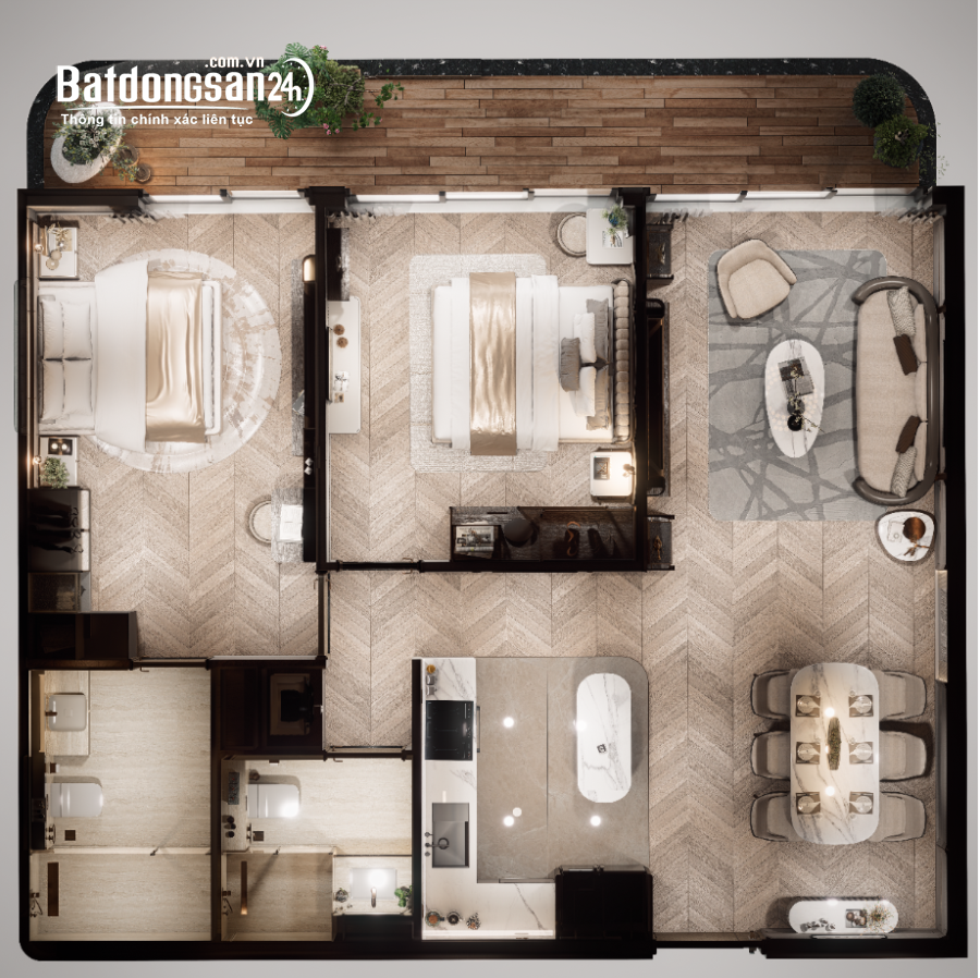 Mở bán The Legend căn góc 2PN, DT 79m²+ Sát cầu rồng+ Vốn ban đầu 2,4 tỷ+ CK đến 16%