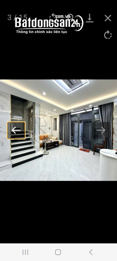 Nhà hẻm ba gác, 37m2 , 5 lầu, Đường Vạn Kiếp, Phường Bình Thạnh, giá 8.3 tỷ .