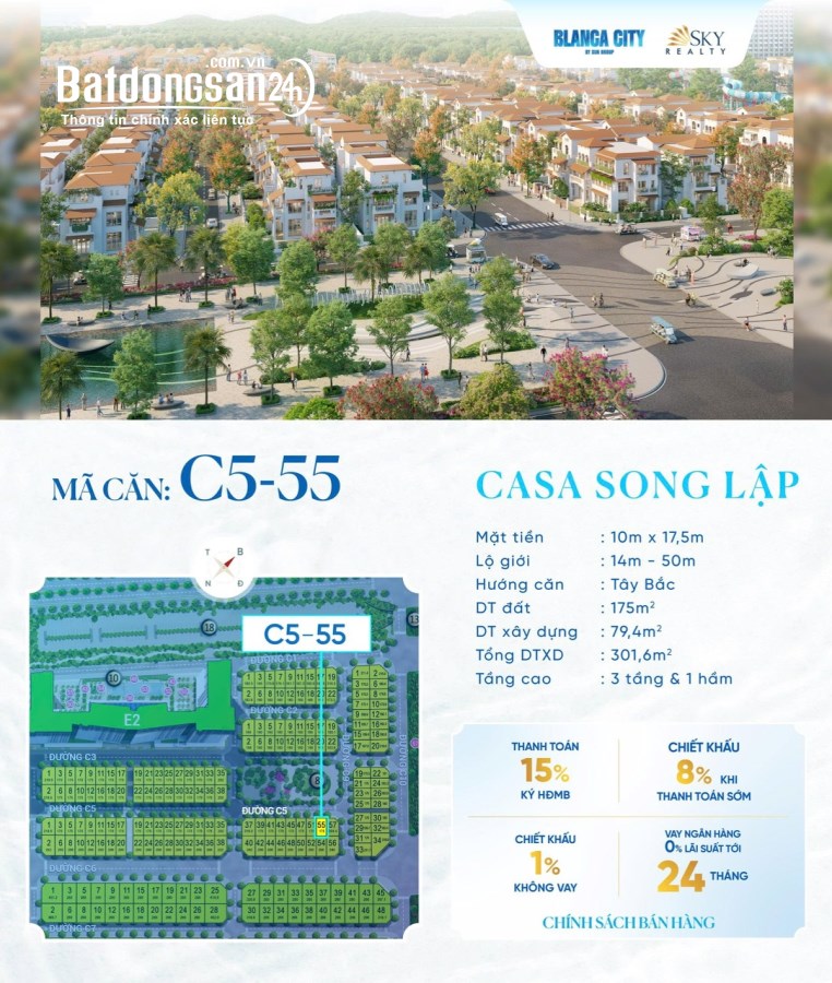Bán Biệt thự-Villas Blanca City, Đường 3/2, Phường Vũng Tàu (Tp Vũng Tầu cũ)