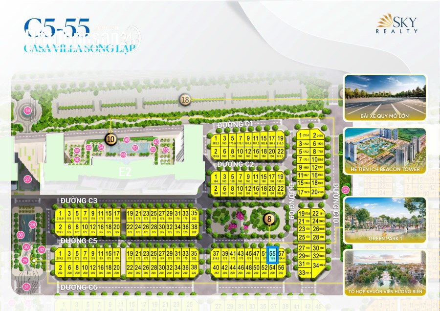 Bán Biệt thự-Villas Blanca City, Đường 3/2, Phường Vũng Tàu (Tp Vũng Tầu cũ)