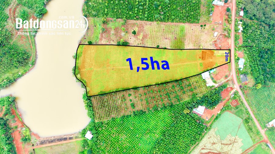 BDS đường nhựa sát hồ thủy lợi, khu dân cư đông, ven trung tâm