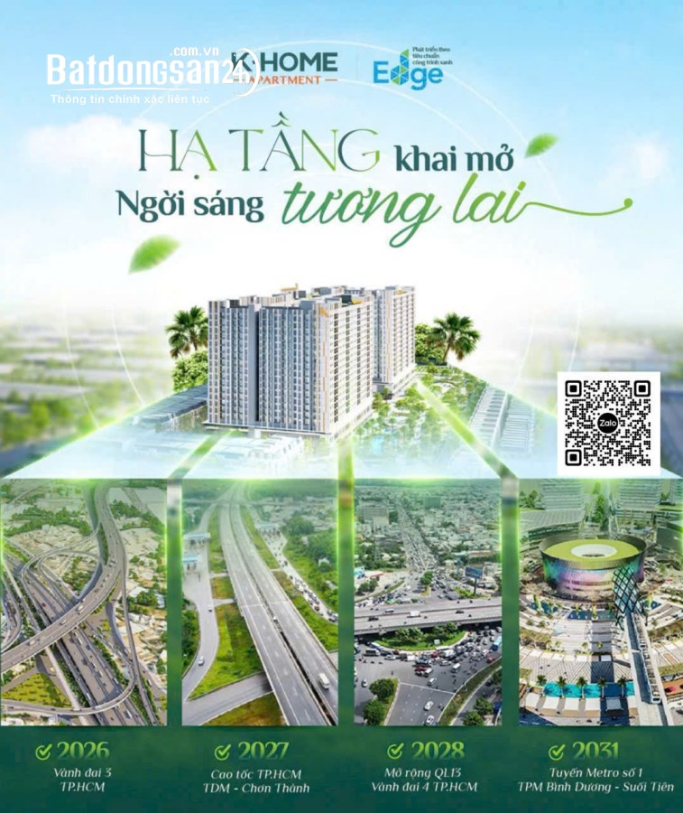 Bán căn hộ K-Home New City, Đường D5, Phường Bình Dương (Thủ Dầu Một cũ)