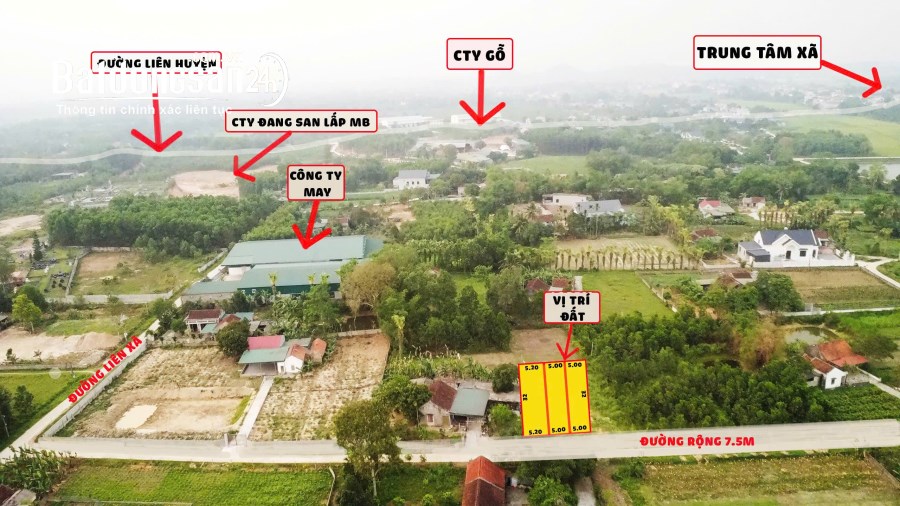 Bán đất Xã Triệu Sơn (Huyện Triệu Sơn cũ), Tỉnh Thanh Hóa