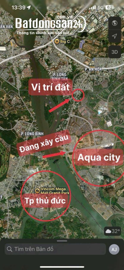 Bán đất Đường Ngô Quyền, Phường Trấn Biên (TP Biên Hòa cũ) AN HOÀ chỉ 18 tỉ