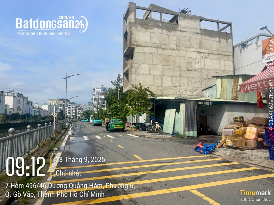 Bán gấp lô đất mặt tiền Phạm Huy Thông, Phường An Nhơn (Q Gò Vấp cũ), chỉ 18 tỷ. 0913038531