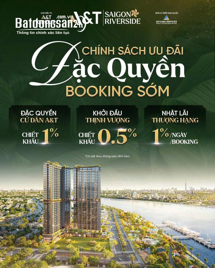  300 Triệu sở hữu ngay căn hộ ven sông - Chuẩn thiết kế Resort bên sông Sài Gòn