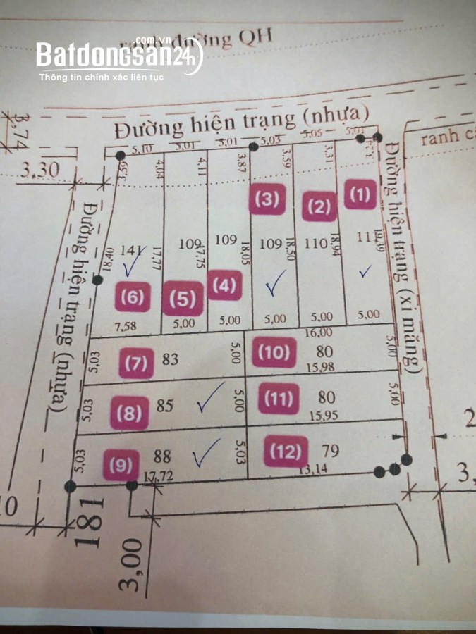 Bán đất mặt tiền và hẻm 30 Tây Sơn, p2 Bảo Lộc
