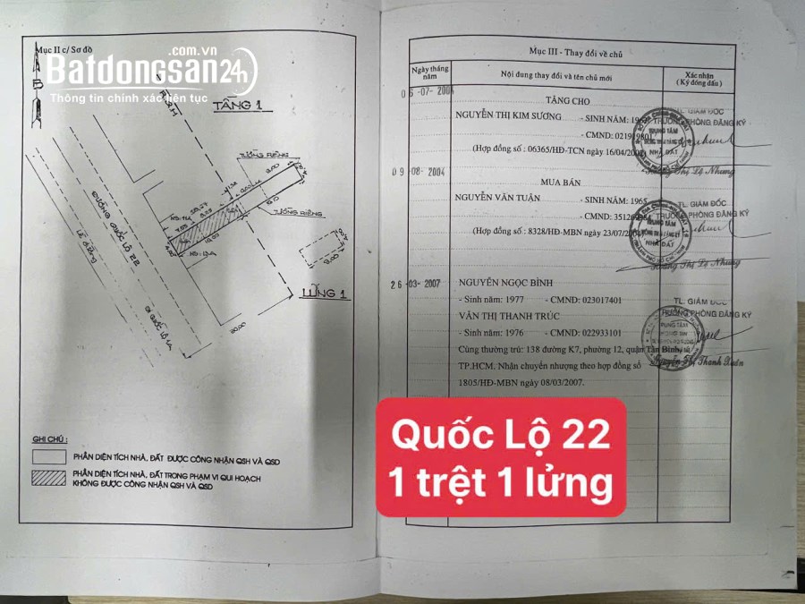 Bán nhà 1 trệt 1 lửng Quốc Lộ 22, Phường Trung Mỹ Tây (Quận 12 cũ), TP Hồ Chí Minh