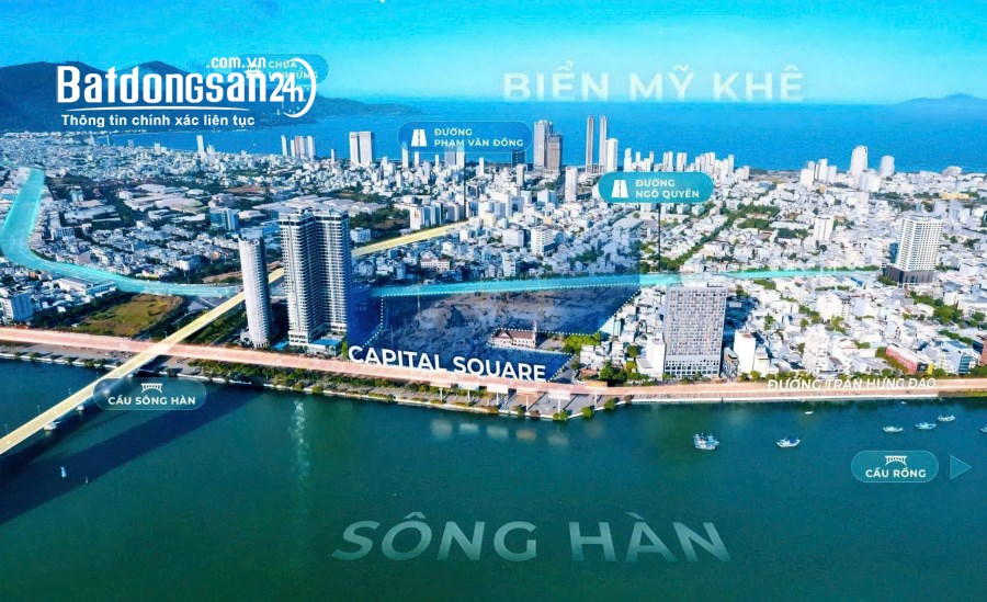 Capital square, căn hộ view sông ngay cầu sông hàn, cạnh Vincom - Giá tốt ck 17%