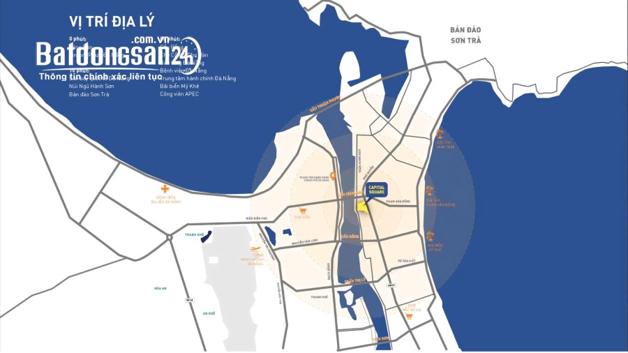 Capital square, căn hộ view sông ngay cầu sông hàn, cạnh Vincom - Giá tốt ck 17%