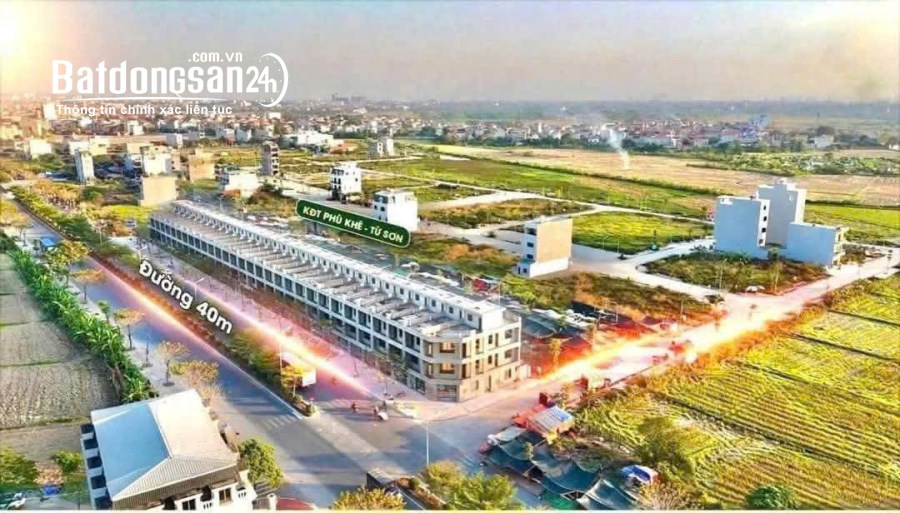 Bán nhà mặt tiền Đường Nguyễn Văn Cừ, Phường Phù Khê (TP Từ Sơn), Bắc Ninh