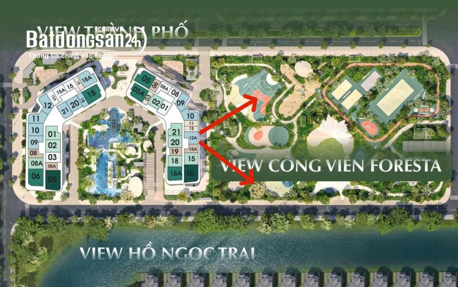 Bán căn hộ 2PN view công viên dự án Orient Pearl