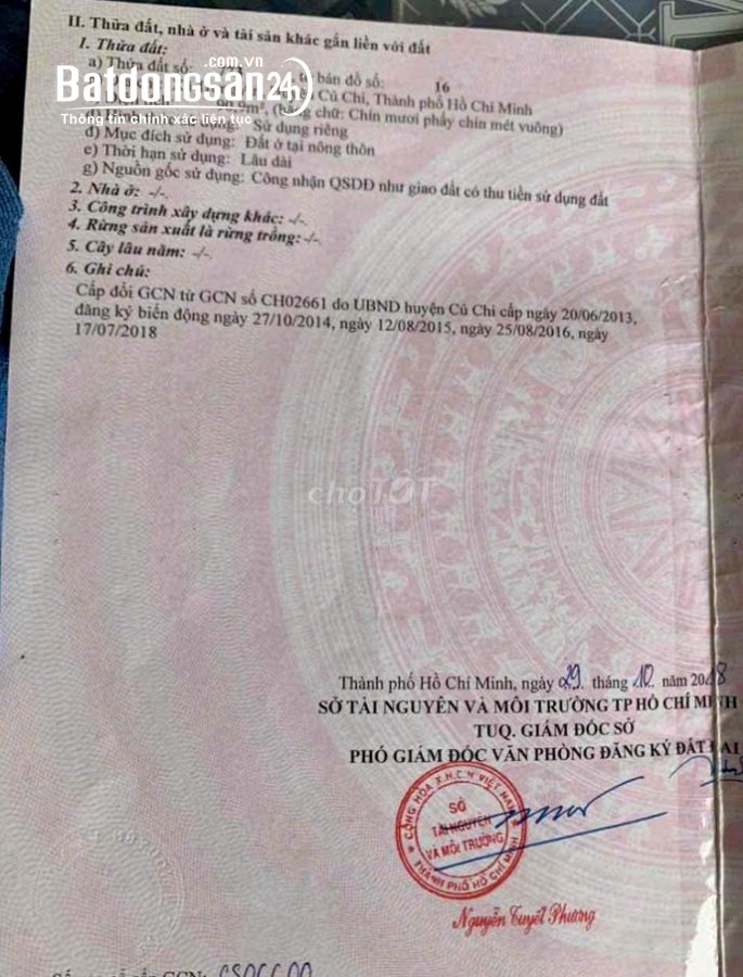Bán đất Đường 464, Xã Bình Mỹ (H Củ Chi cũ), TP Hồ Chí Minh, Full Thổ Cư 91m2 